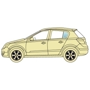 Скло бокове Renault Laguna 2001-2006