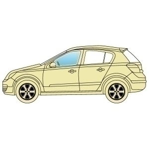 Скло бокове KIA picanto 2004-2011