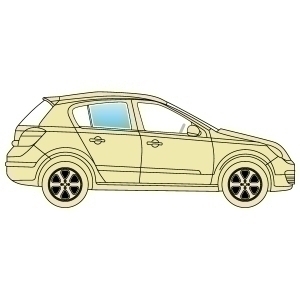 Скло бокове KIA picanto 2004-2011