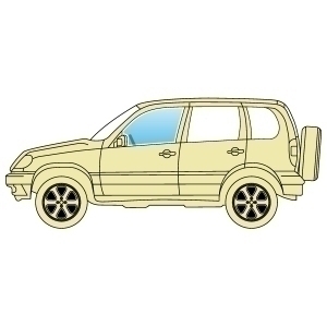 Скло бокове Subaru Forester 2008-2012