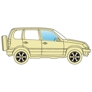 Стекло боковое Subaru Forester 2008-2012