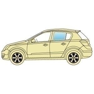 Скло бокове Subaru Impreza 2007-2011