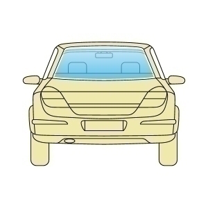 Скло заднє Subaru Impreza 2007-2011