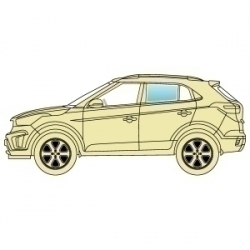 Скло бокове Toyota Rav4 2006-2012