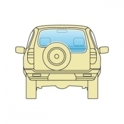 Скло заднє Jeep Grand Cherokee 2005-2010