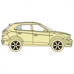 Скло бокове Toyota Rav4 2006-2012